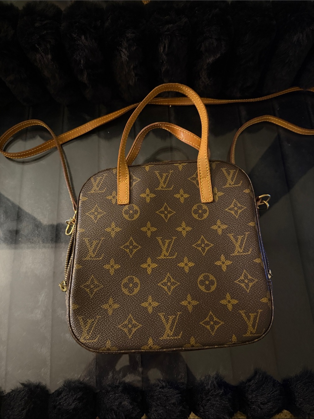 Louis Vuitton Monogram Satchel in Brown
